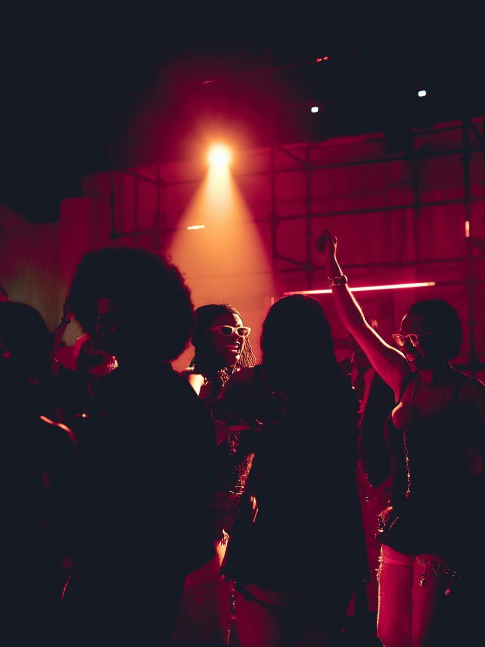 Lagos nightlife crowd